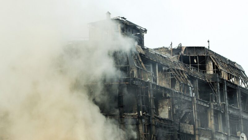 Pożar w jednorodzinnym budynku mieszkalnym w Goczałkowicach